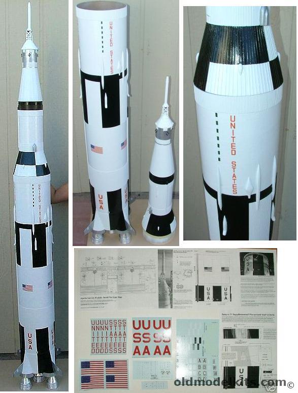 SHR 1/48 Saturn V  1/48 Scale 7.5 Feet Tall plastic model kit
